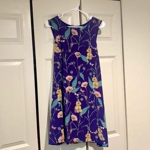 Anthropologie HD in Paris Purple Floral Dress